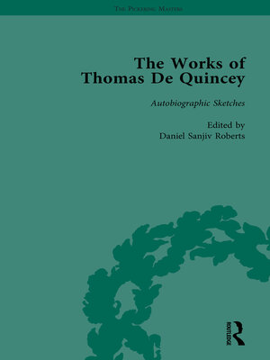 cover image of The Works of Thomas De Quincey, Part III vol 19